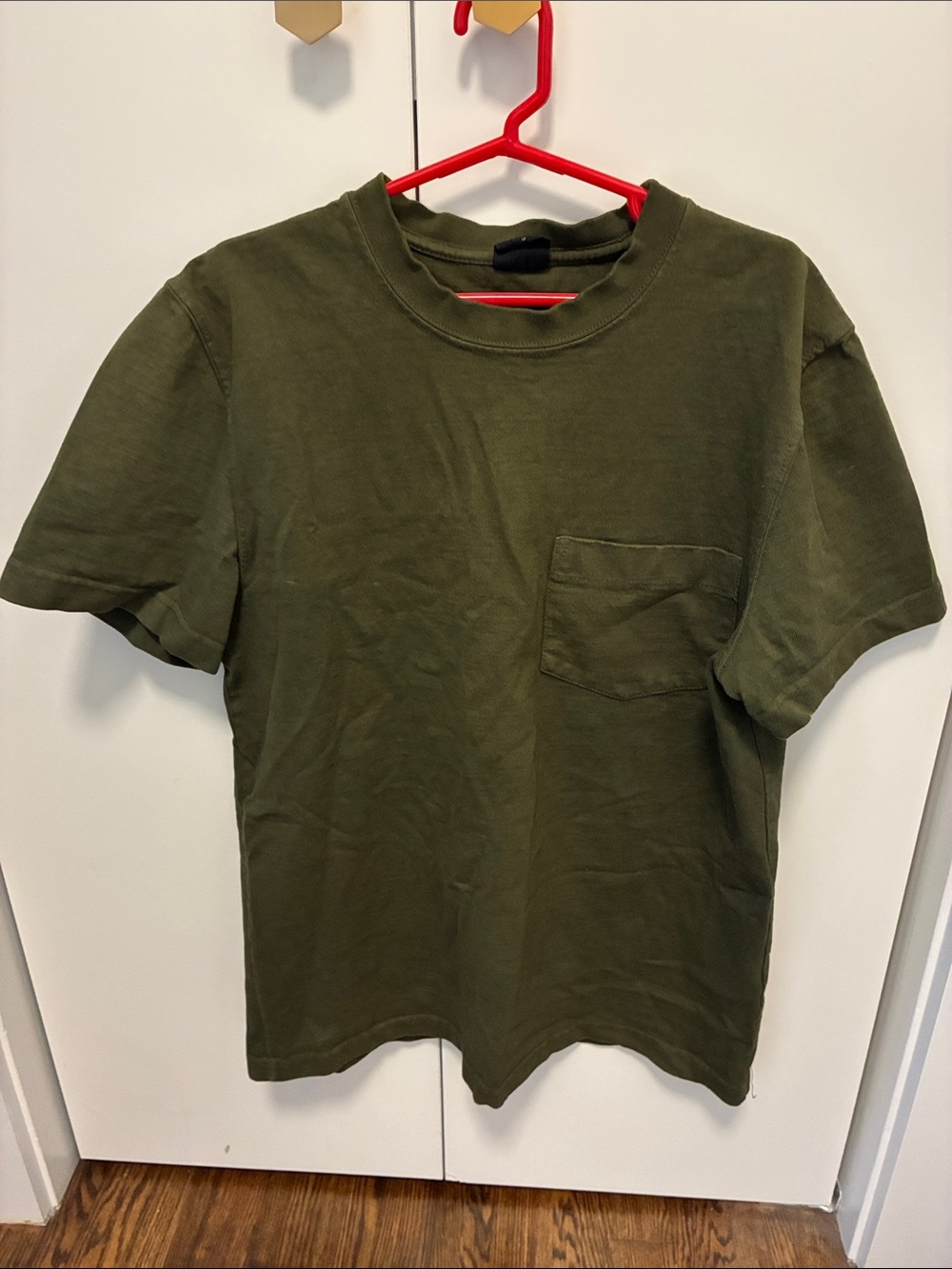 Welcome Stranger Olive Green Short-Sleeve Pocket Tee